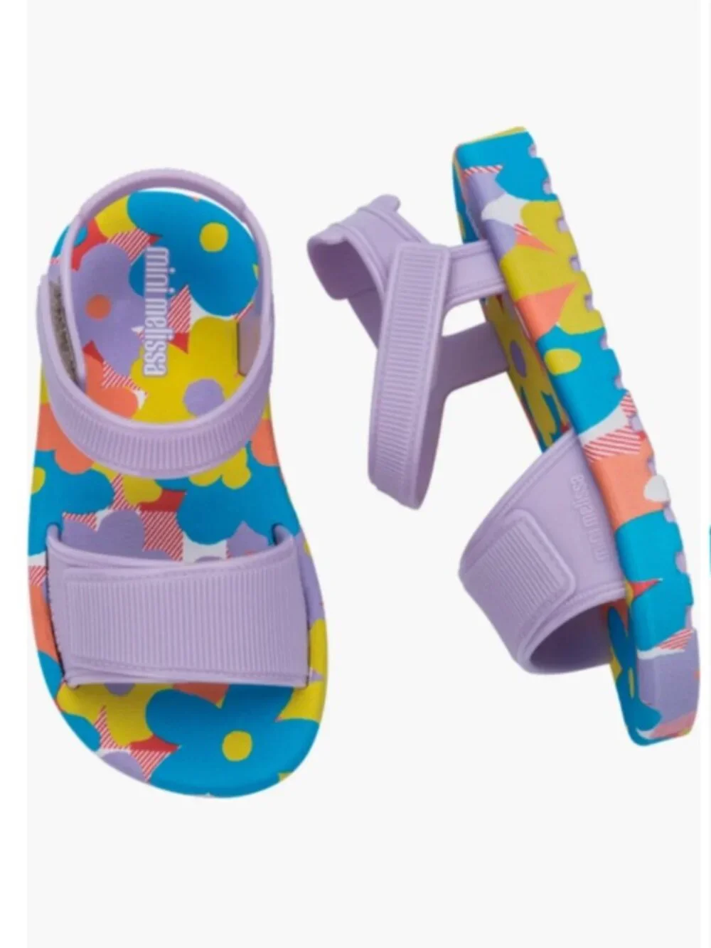 NWT Mini Melissa Imagine Girls Sandals in Lilac/Blue